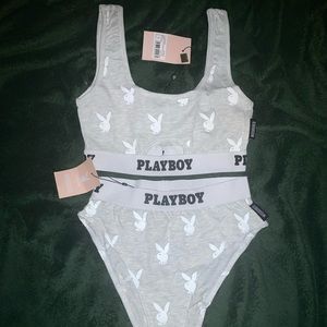 Playboy X Missguided Set- NEVER WORN, brand new*Top is SOLD OUT on the website!*
